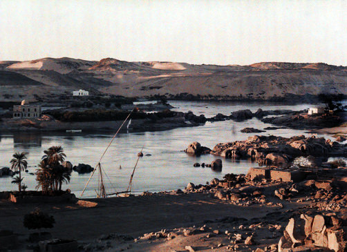 #21 View of the first Nile cataract at Aswan.