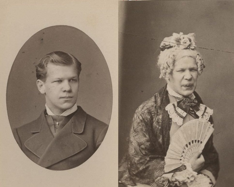 Historical Photos of Estonian frat students that participated in drag shows, 1870-1910 Places &; Peop