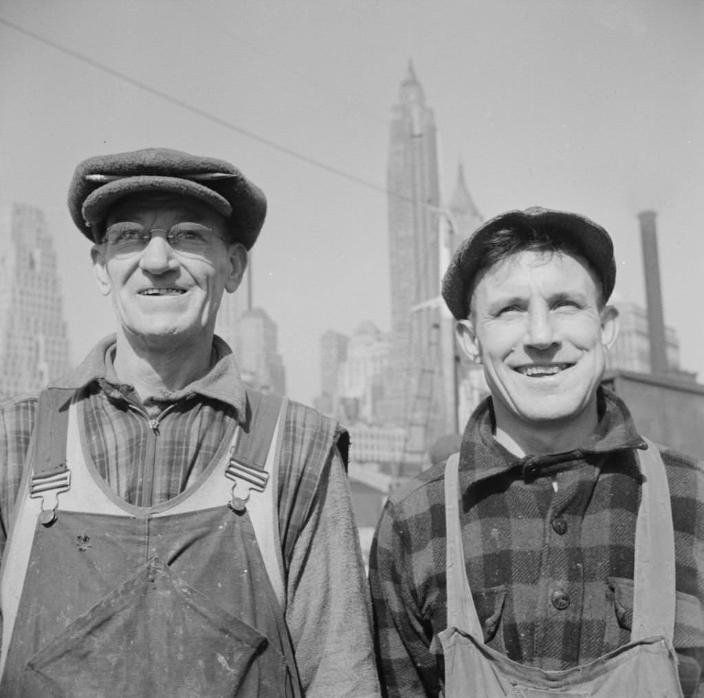 #132 Fulton fish market stevedores.