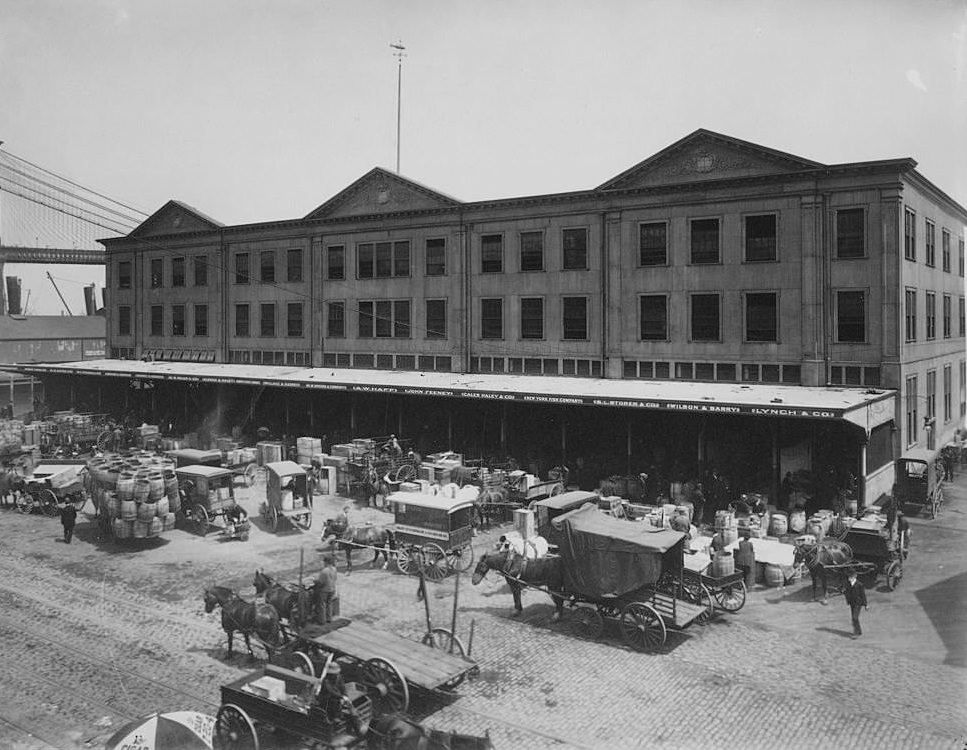 #55 Fulton Fish Market, New York, New York, 1895.