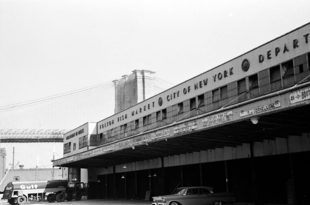 #62 A view of the Fulton Fish Market, 1965
