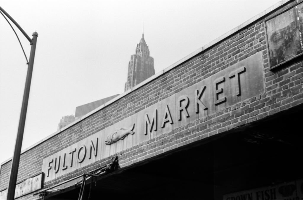 #63 A view of the Fulton Fish Market, 1965