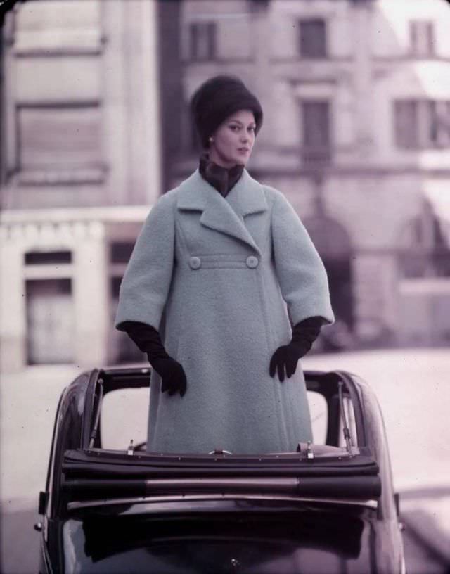 #15 Jenny wearing a pale blue coat, 1957