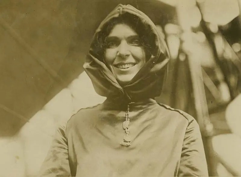#13 Harriet Quimby was the first American woman to earn a pilot’s license.