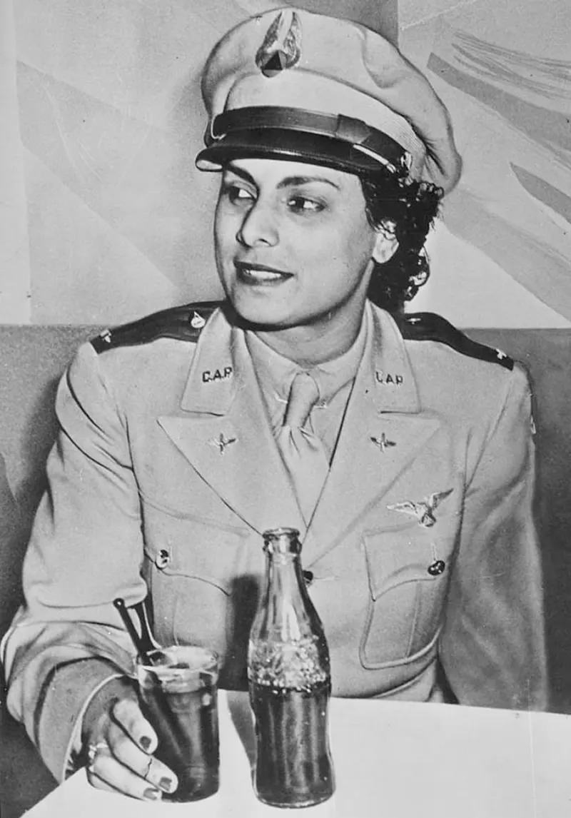 #27 Willa Brown, the first African-American woman to receive a commission as a lieutenant in the U.S. Civil Air Patrol.