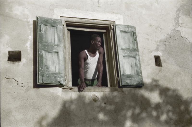#22 Worker who lives on one of the steep streets in Charlotte Amalie, St. Thomas, Virgin Islands, December 1941