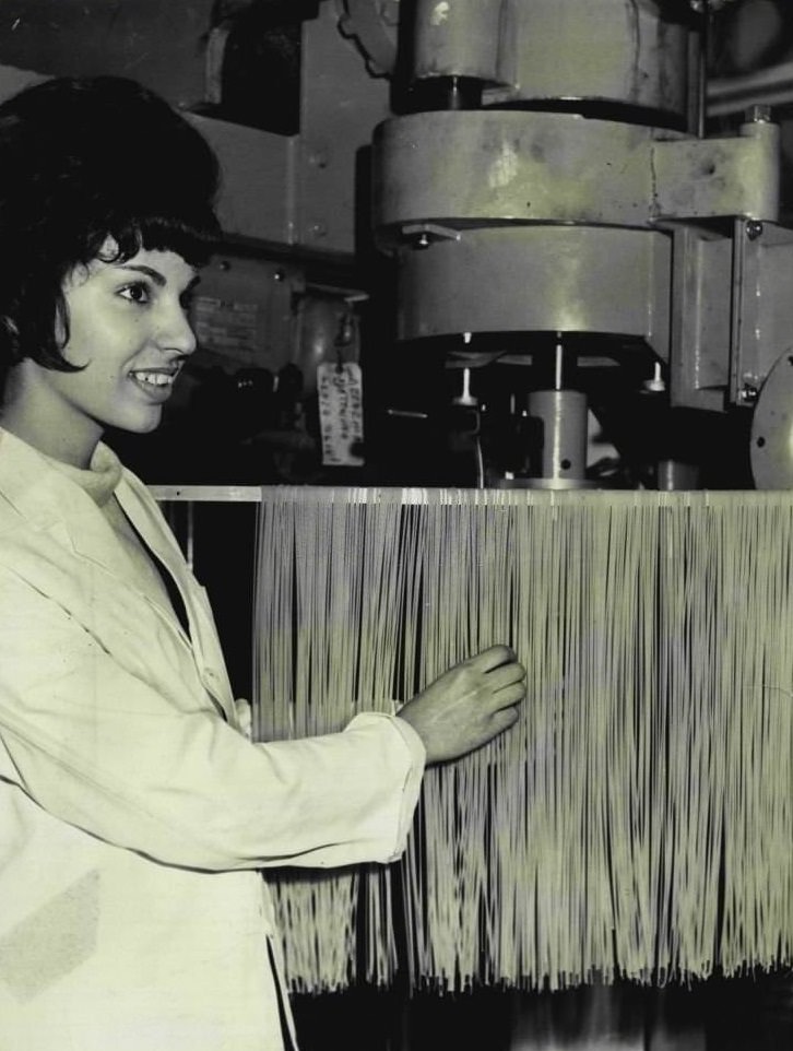 #31 Miss Vivian Mercieca of Campsie after in has been through the new automatic press.