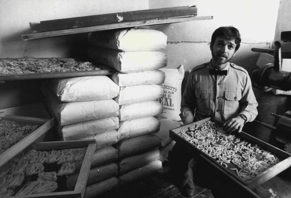 #18 Alex Federici, making pasta in his Leichhardt shop, “Buon Appetito Products”, 1983