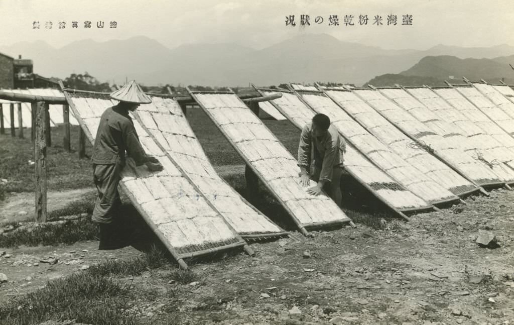 #72 Drying vermicelli, 1928.