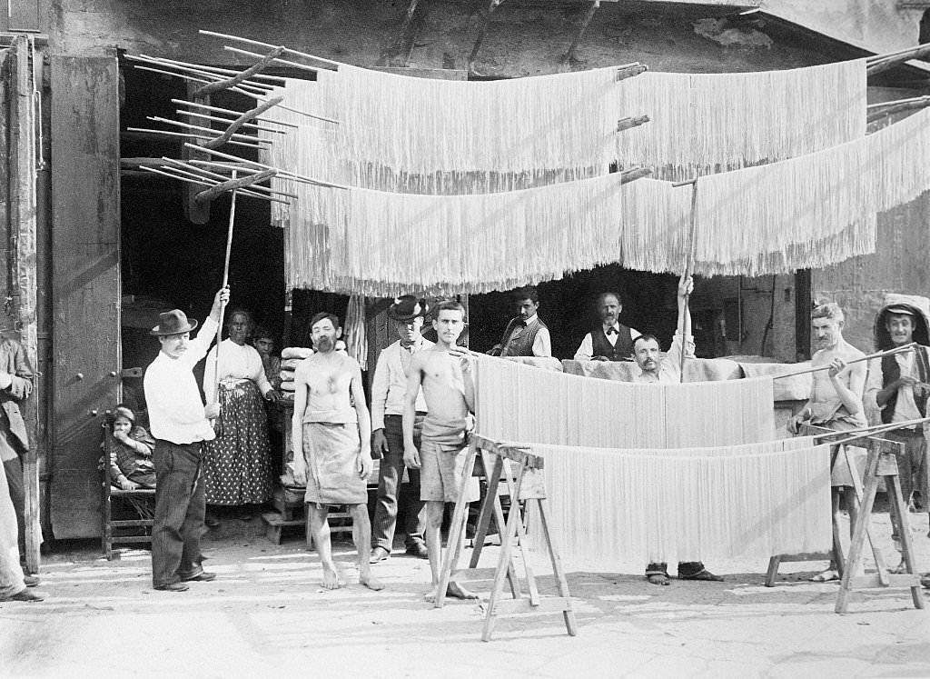 #11 Pasta factory in Italy, 1903