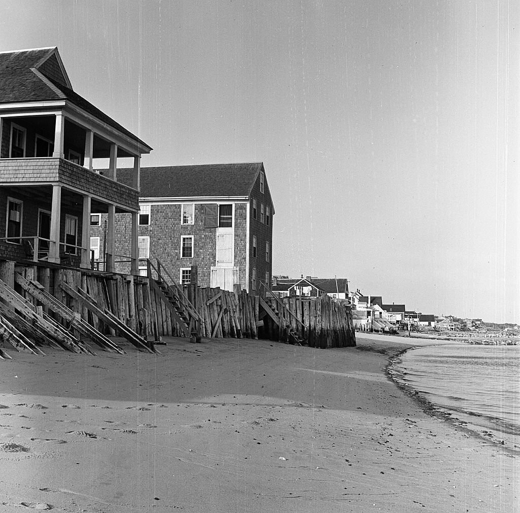 #109 View of houses on the beach, Provincetown, Massachusetts, 1948.