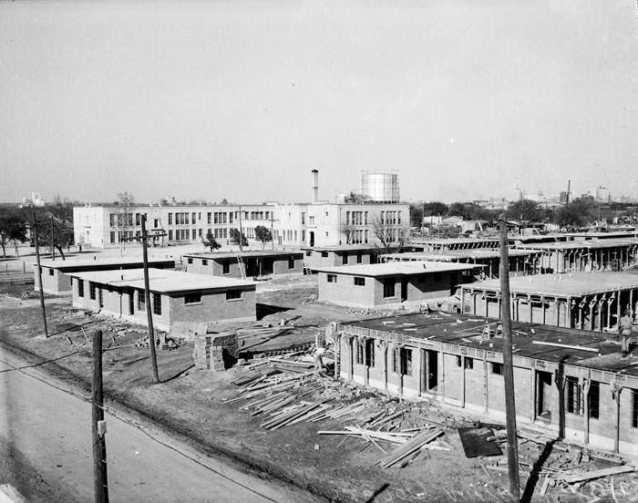 #184 Views of Alazan Courts under construction, 1940