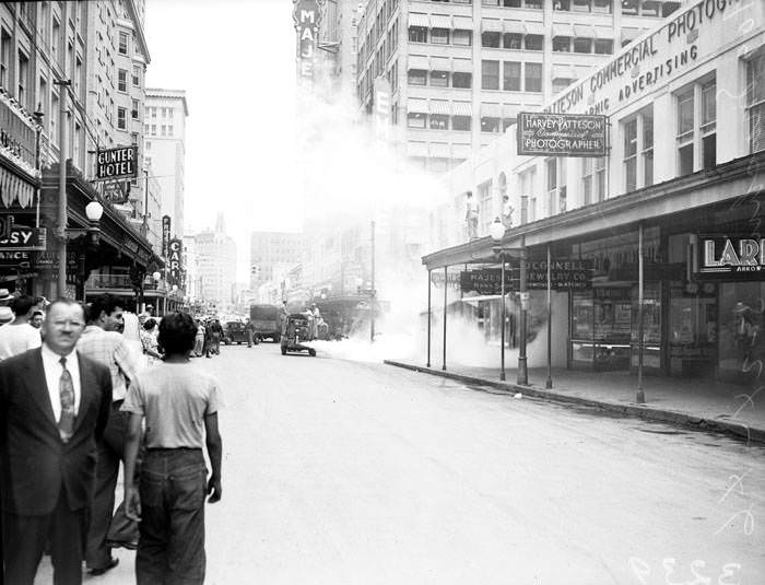 #88 Insecticide spraying on Houston Street, 1946