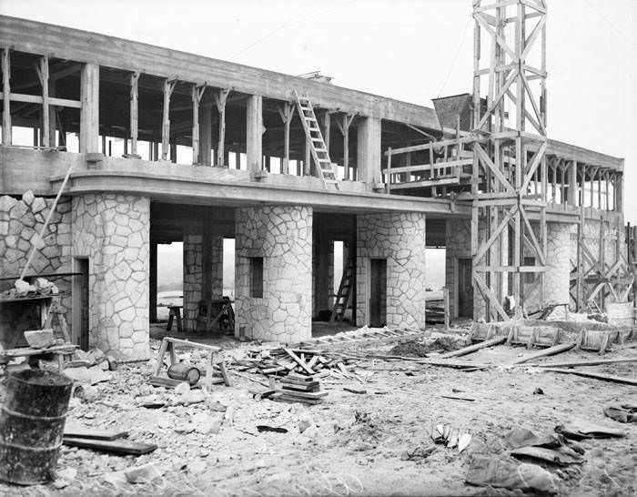 #194 Main entrance to Alamo Stadium under construction, 1940