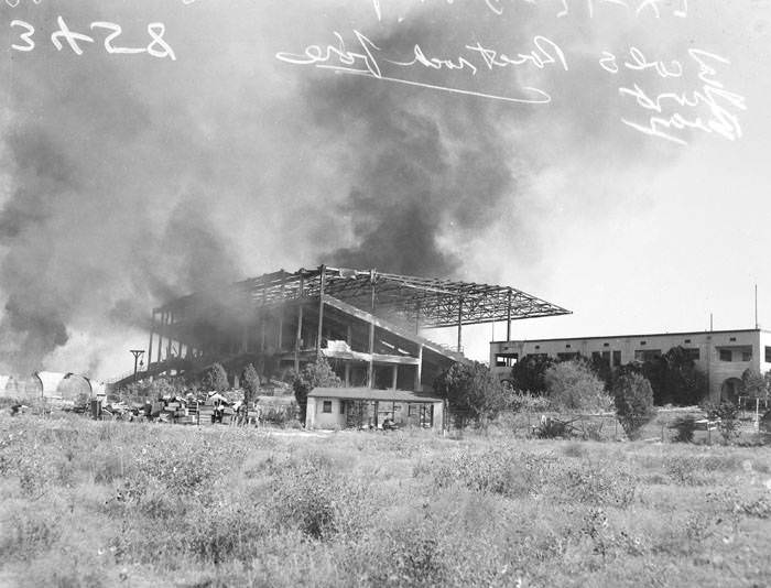 #212 Fire at Alamo Downs Race Track, 1947
