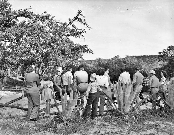 #223 Guests at Mayan Dude Ranch, Bandera, 1946