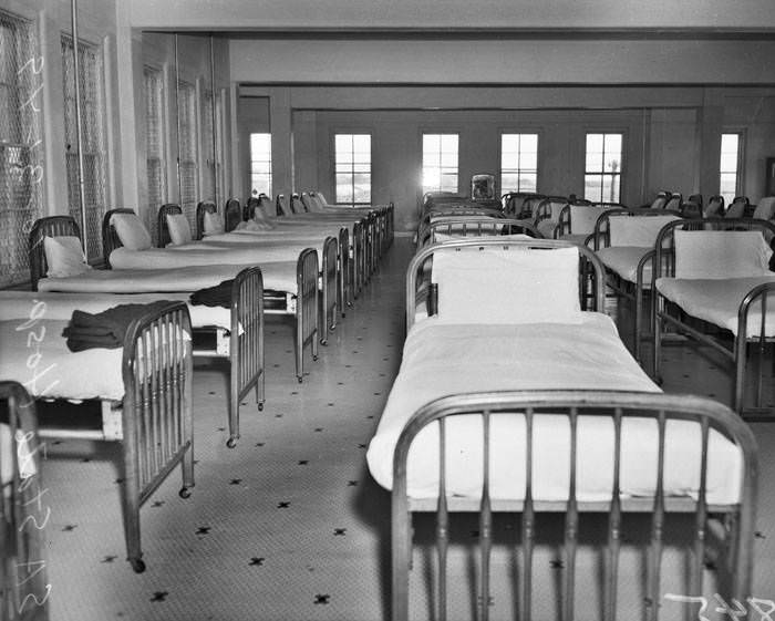 #232 Beds in ward at San Antonio State Hospital, 1949
