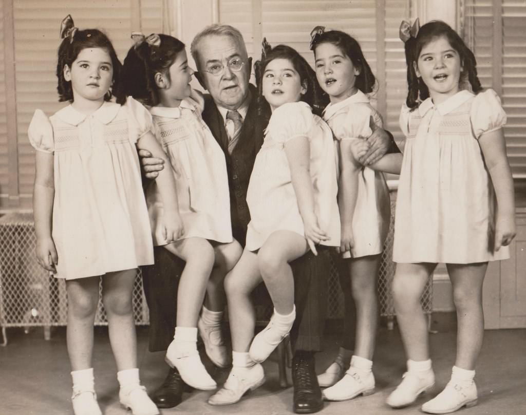 The Dionne Quints: Interesting Story and Photos of the first Quintuplets who survived Infancy and became a Sideshow A