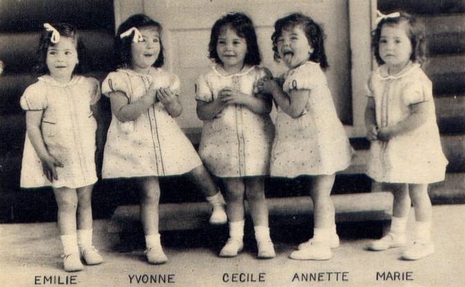 The Dionne Quints: Interesting Story and Photos of the first Quintuplets who survived Infancy and became a Sideshow A