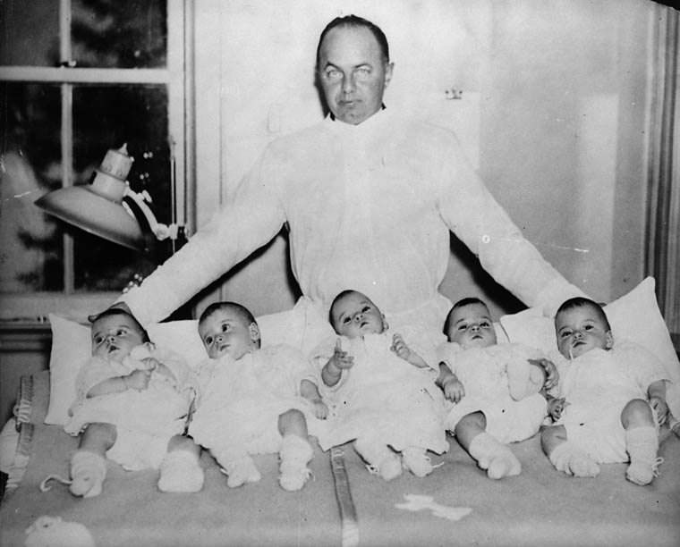 The Dionne Quints: Interesting Story and Photos of the first Quintuplets who survived Infancy and became a Sideshow A
