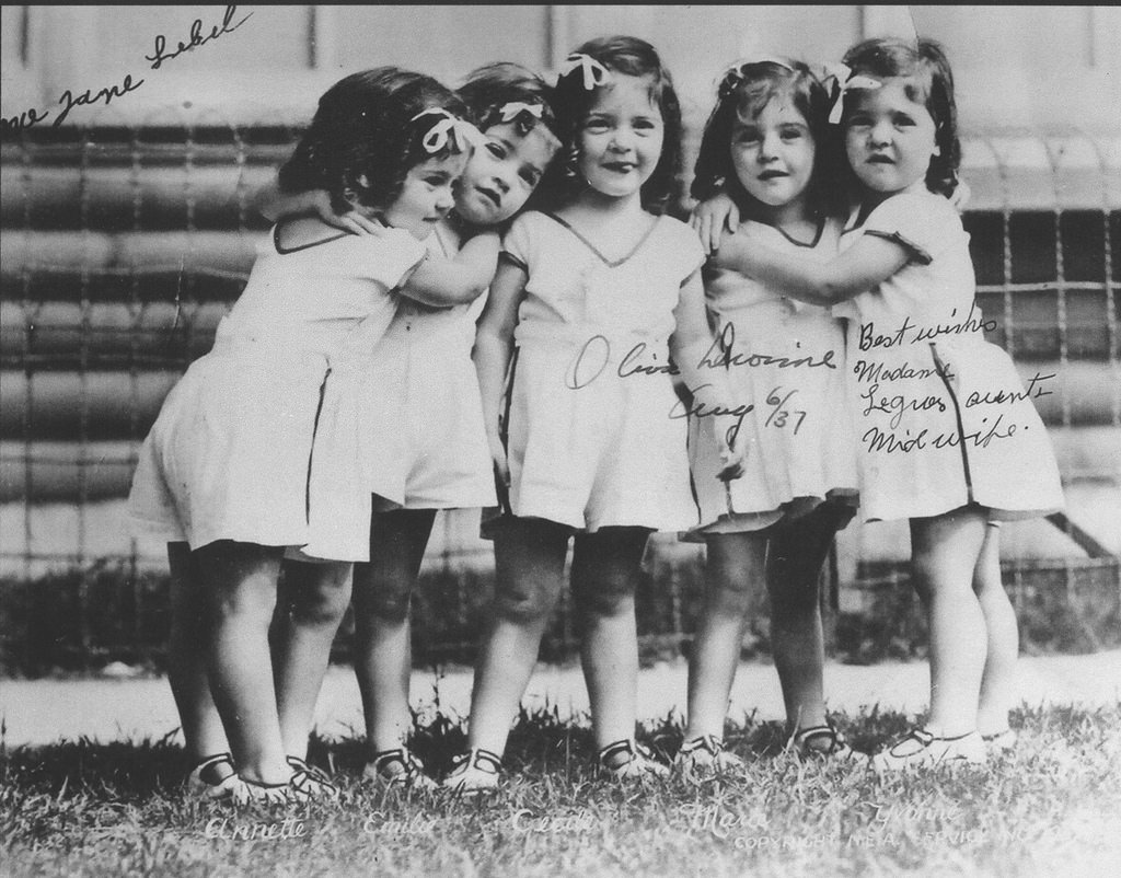 The Dionne Quints: Interesting Story and Photos of the first Quintuplets who survived Infancy and became a Sideshow A