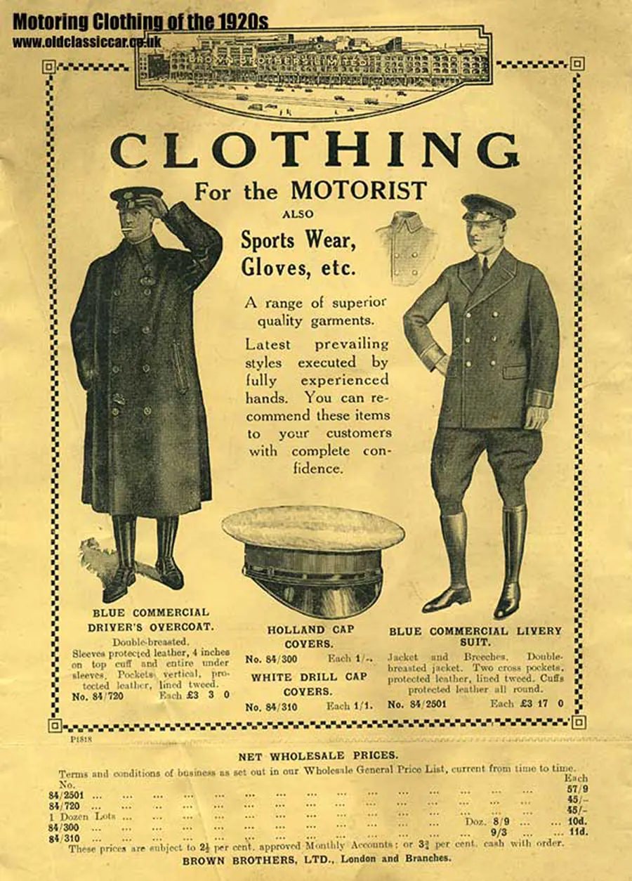 The Early Automobilist Fashion: What Drivers Wore in the early 1900s While Driving Roofless Cars Ve