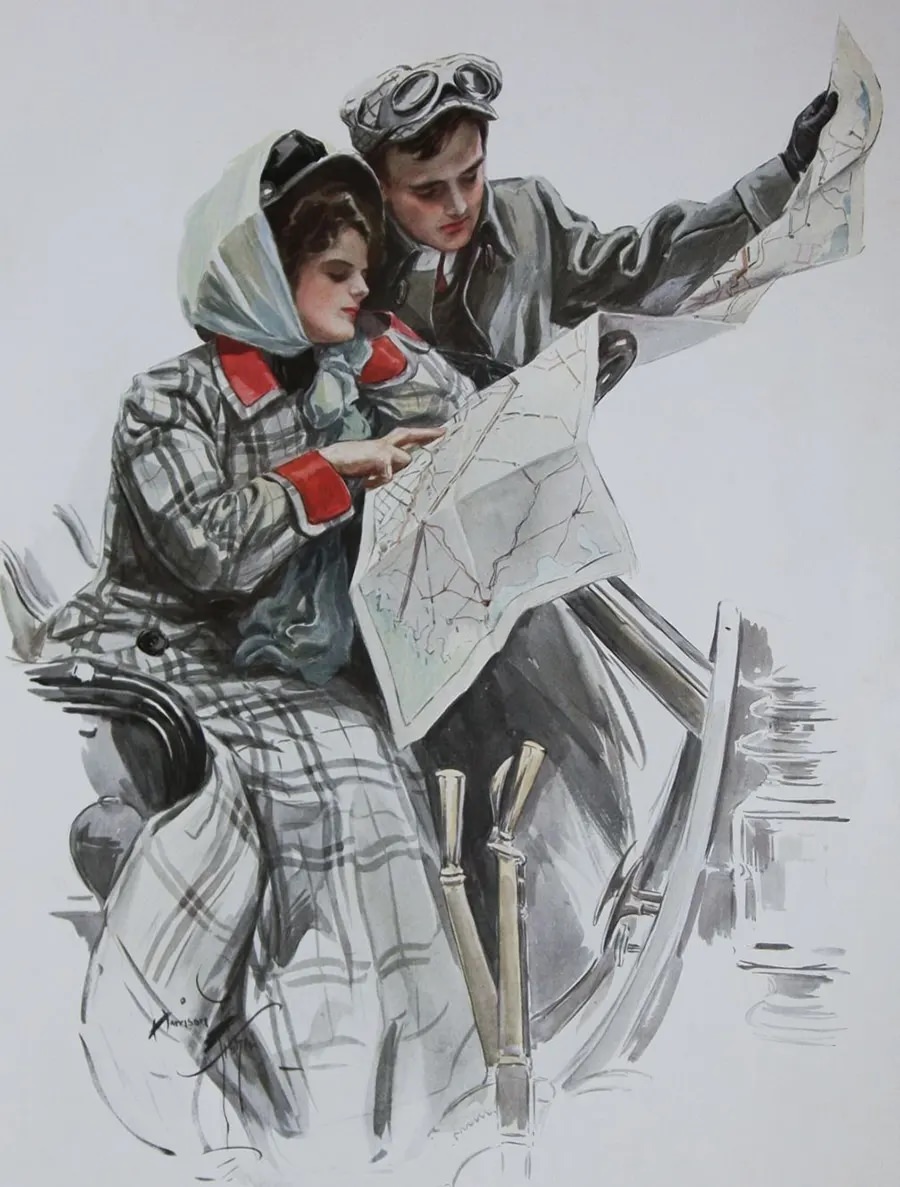 The Early Automobilist Fashion: What Drivers Wore in the early 1900s While Driving Roofless Cars Ve