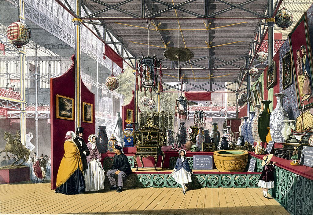 #104 Chinese stand at the Great Exhibition, Crystal Palace, London, 1851.