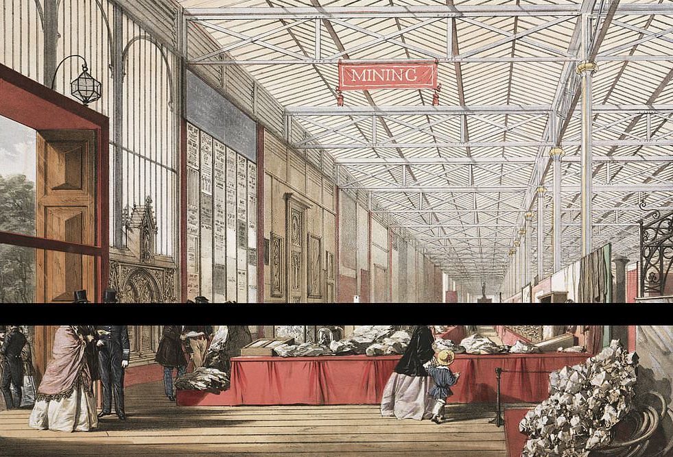 #117 Mining stand at the Great Exhibition, Hyde Park, London, 1851.