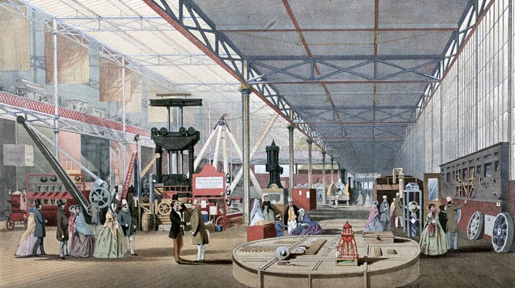 #123 Machinery Hall, Crystal Palace Exhibition, London, 1851.