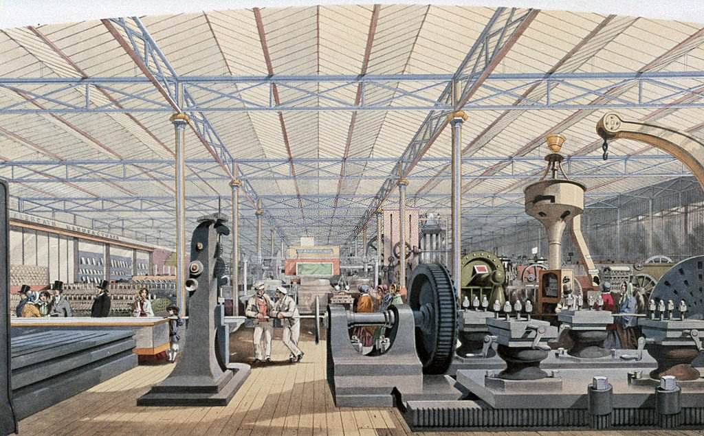 #124 Machinery Hall, Crystal Palace Exhibition, London, 1851.