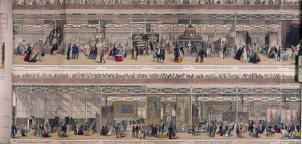 #125 Great Exhibition, Crystal Palace, Hyde Park, London, 1851.