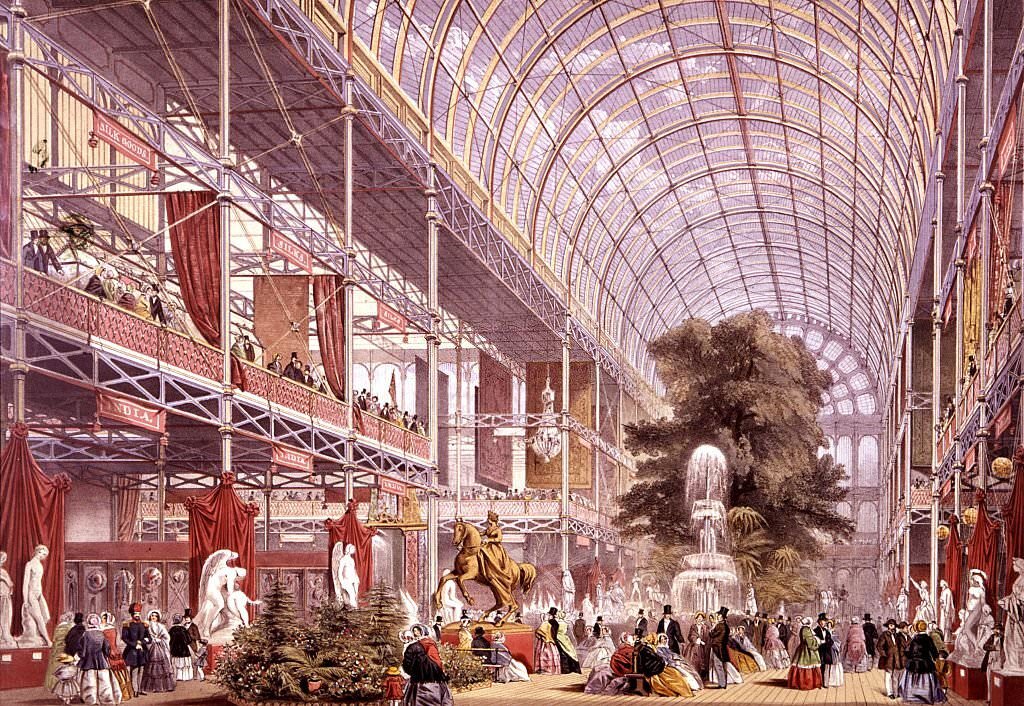 #127 Queen Victoria and Prince Albert inaugurating the great 1851 exhibition.