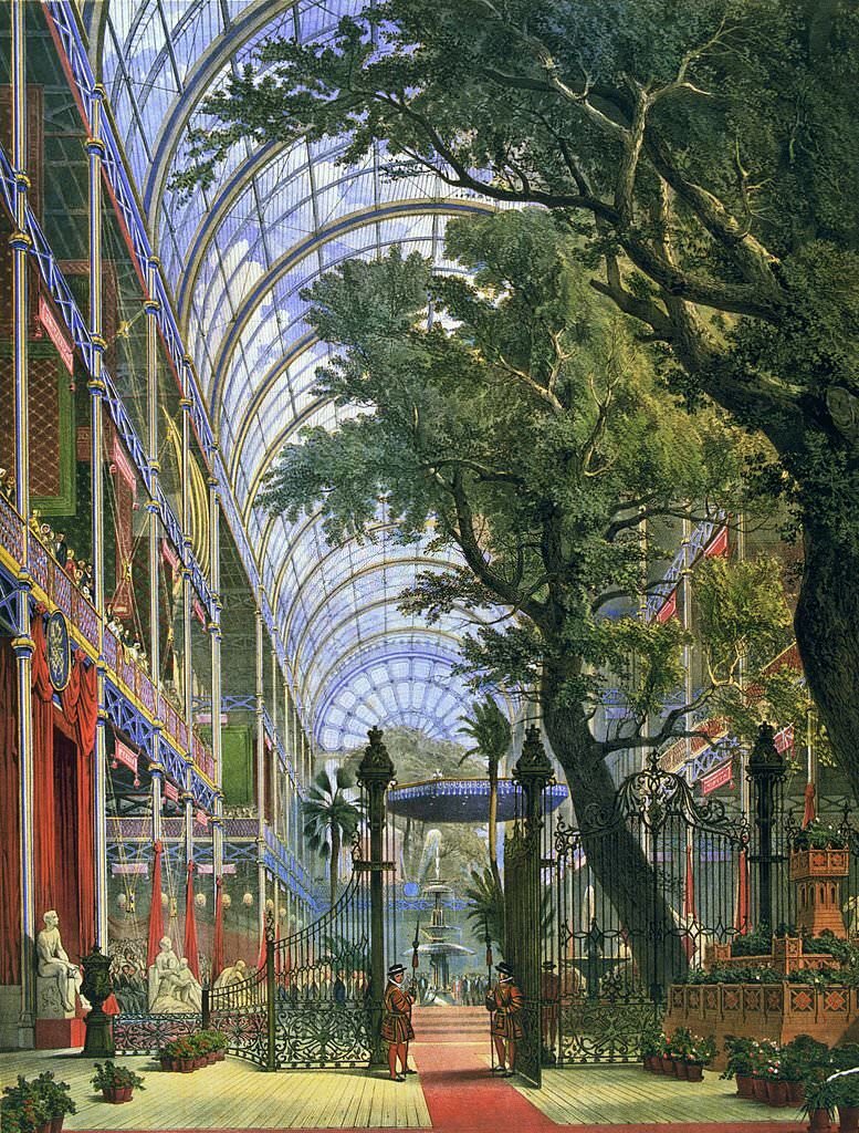 #135 Waiting for Queen Victoria to arrive at the Great Exhibition in Crystal Palace.