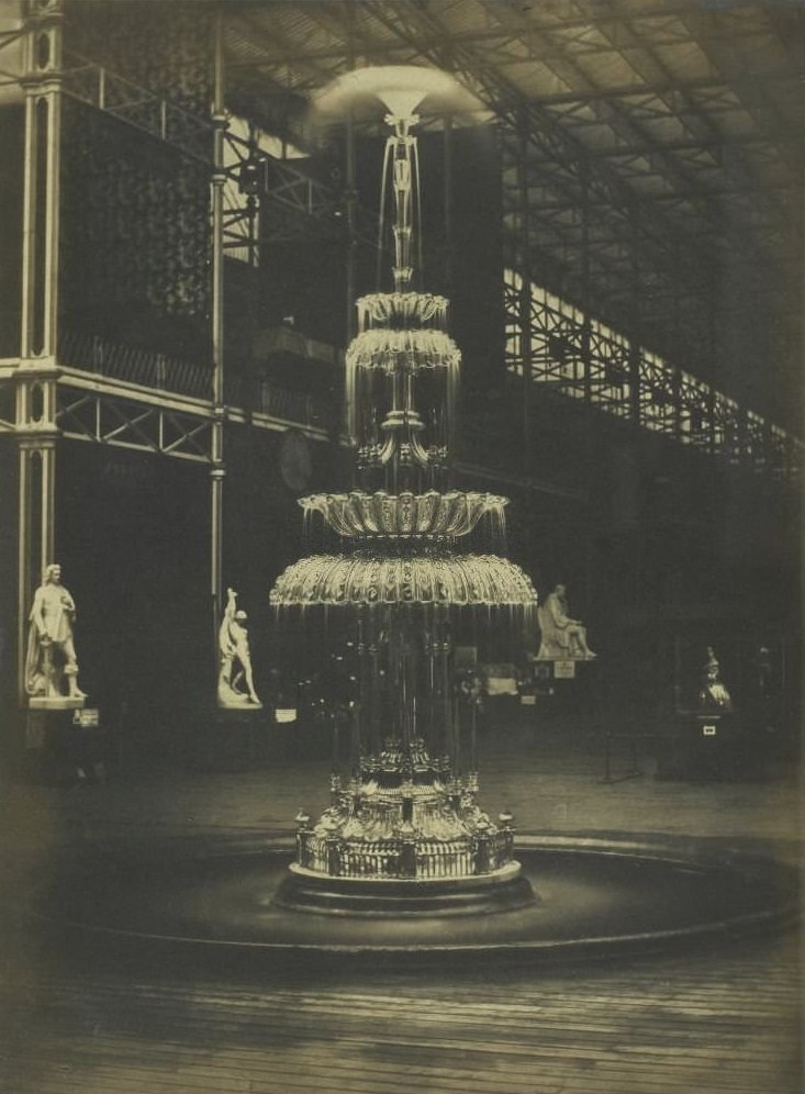 #141 Glass fountain by Follett Osler exhibited at the Great Exhibition of the Works of Industry of All Nations of 1851 in London at the Crystal Palace.