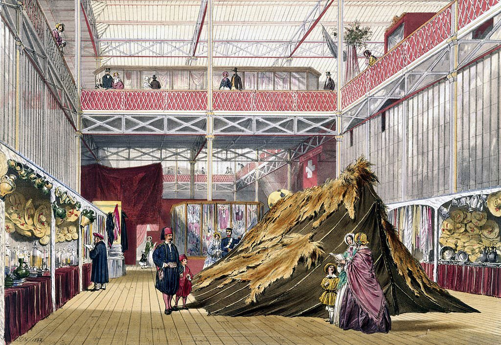 #158 Tunisian No 1 stand at the Great Exhibition, Crystal Palace, London, 1851.