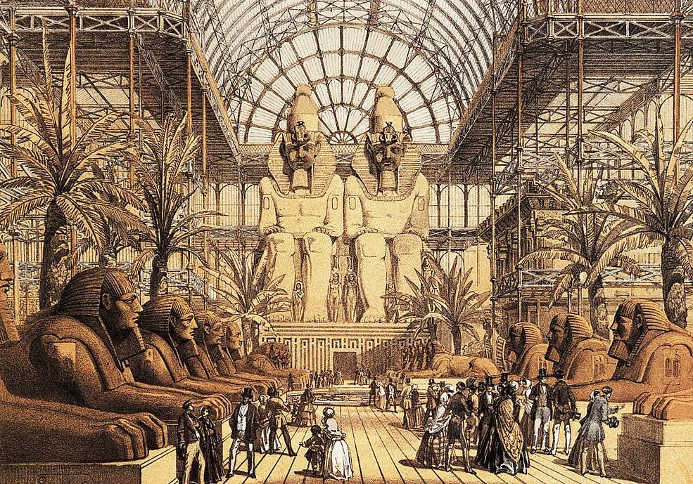 #2 Egyptian Court, North Transept of the Crystal Palace, Sydenham, 1854.