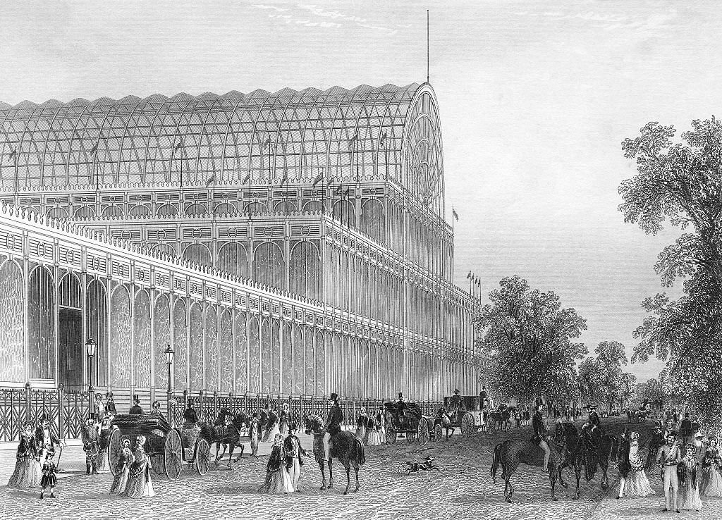 #24 Engraving of the South Transept of the Crystal Palace, 1851