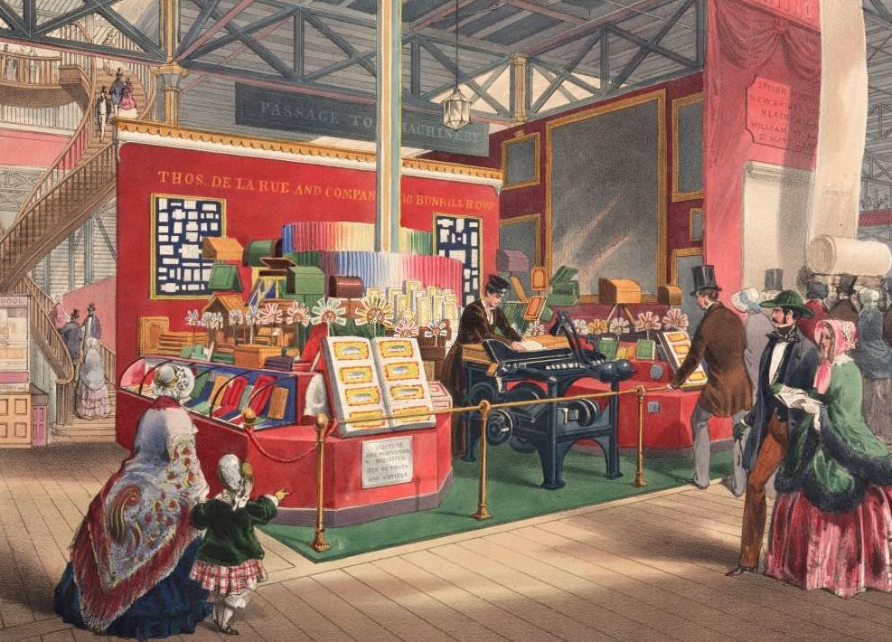 #5 De la Rues Stationery Stand and Envelope Machine, 1851.