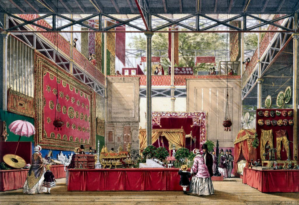 #65 Indian No 5 stand at the Great Exhibition, Crystal Palace, 1851.