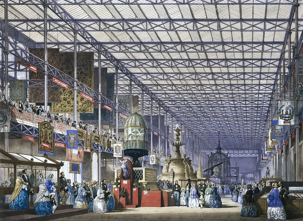 #79 The British Nave in the Crystal Palace , Hyde Park, London, 1851.