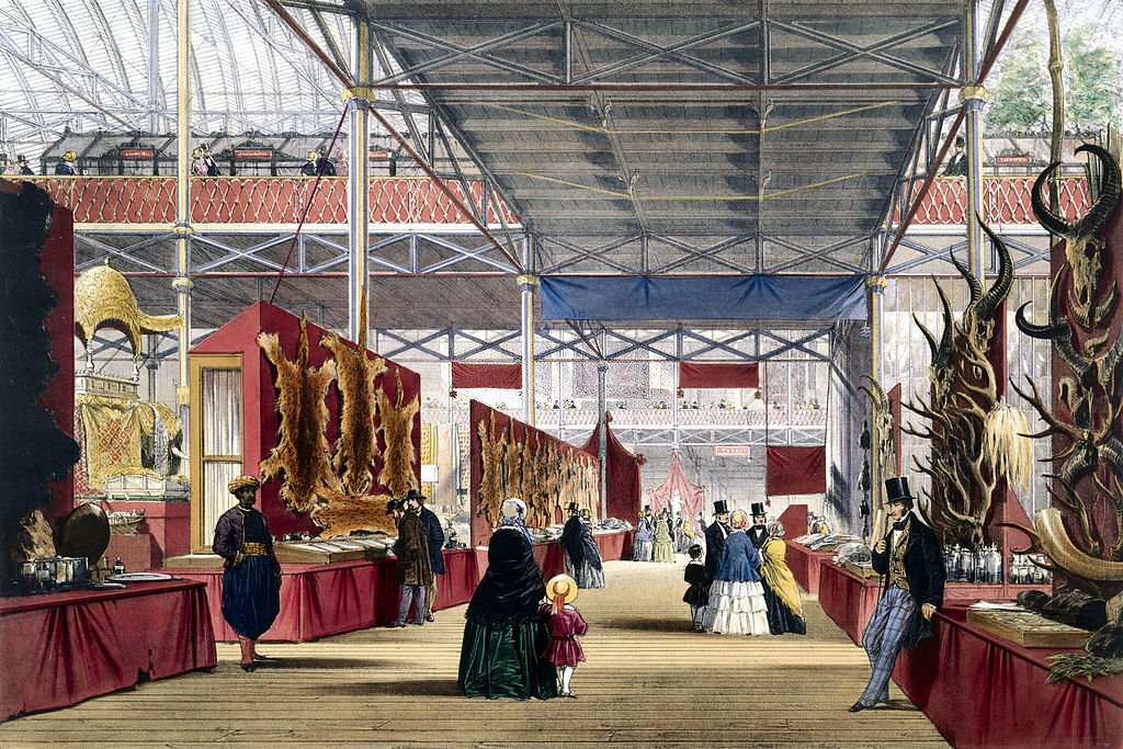 #82 Indian No 6 stand at the Great Exhibition, Crystal Palace, 1851.