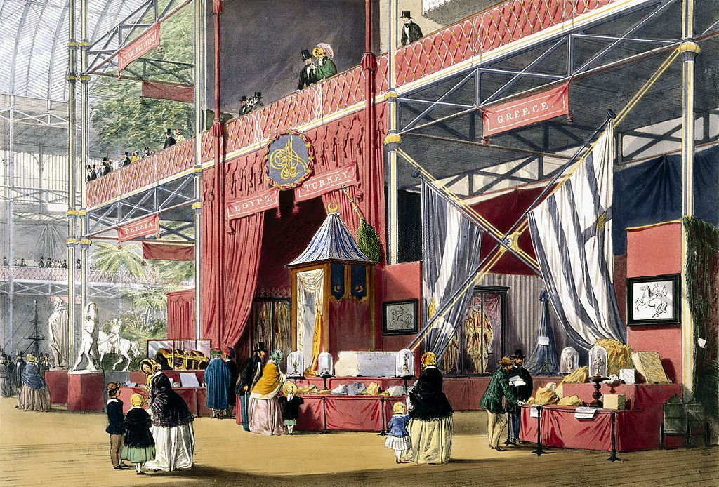 #88 Greek stand at the Great Exhibition, Crystal Palace, London, 1851.