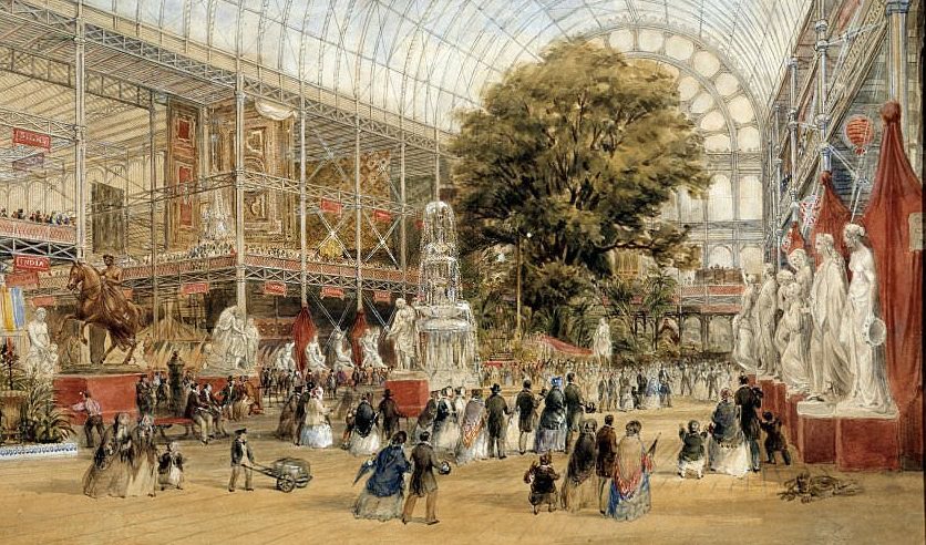#9 Queen Victoria visiting the Great Exhibition of 1851 at the Crystal Palace by Thomas Abiel Prior