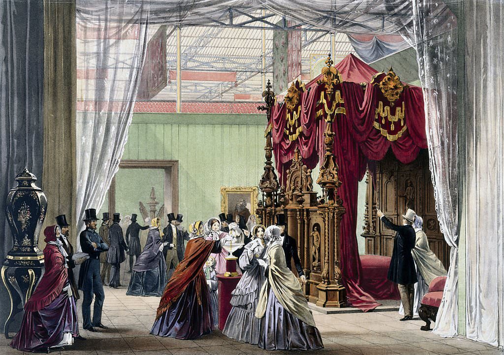 #93 Austrian stand No 1 at the Great Exhibition, Crystal Palace, London, 1851.