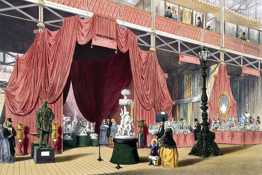 #94 Austrian stand No 2 at the Great Exhibition, Crystal palace, London, 1851.