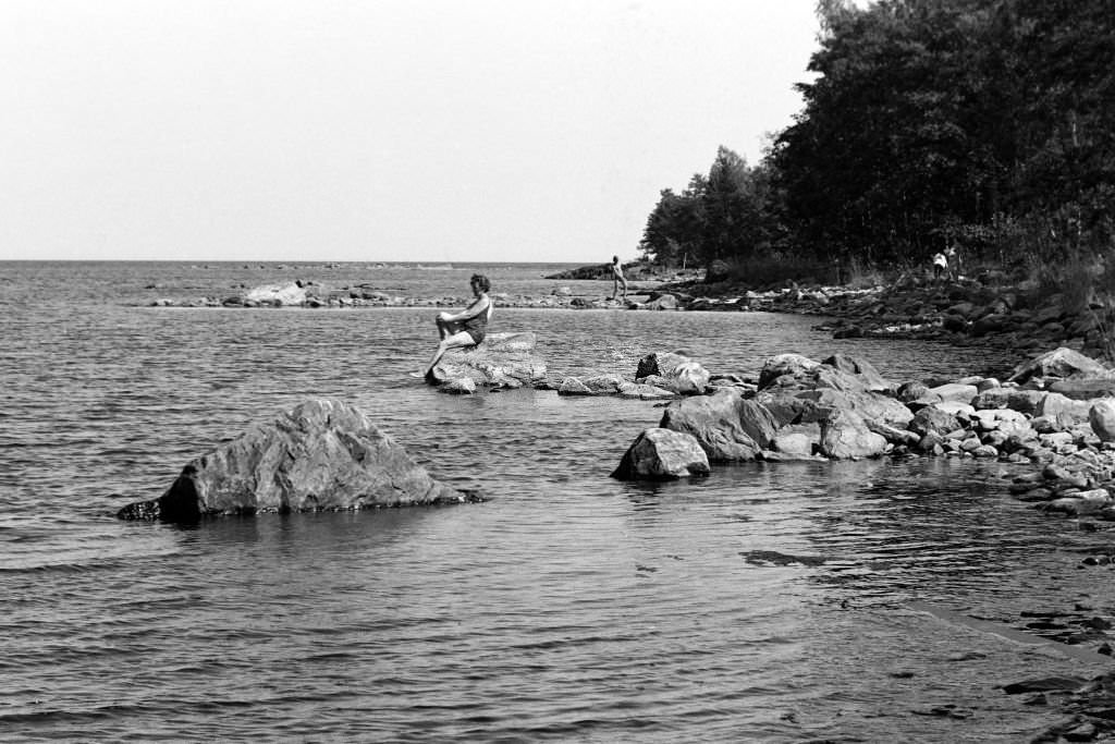 #10 Beach at Norrsundet, Uppsala, Sweden, 1969.