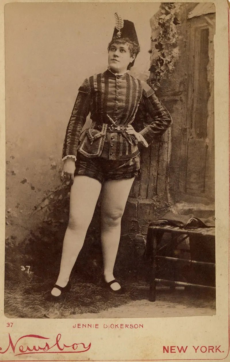 #11 Jennie Dickerson in a pseudo-military outfit.