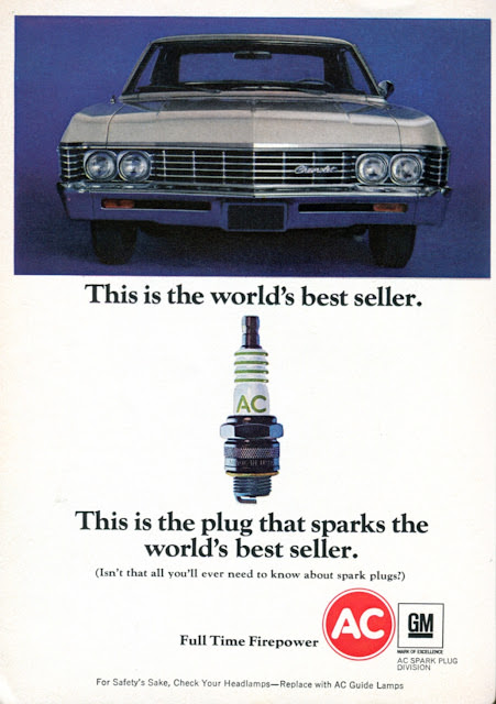 Vintage AC Spark Plugs ads from the 1950s and 1960s Vintage Ads