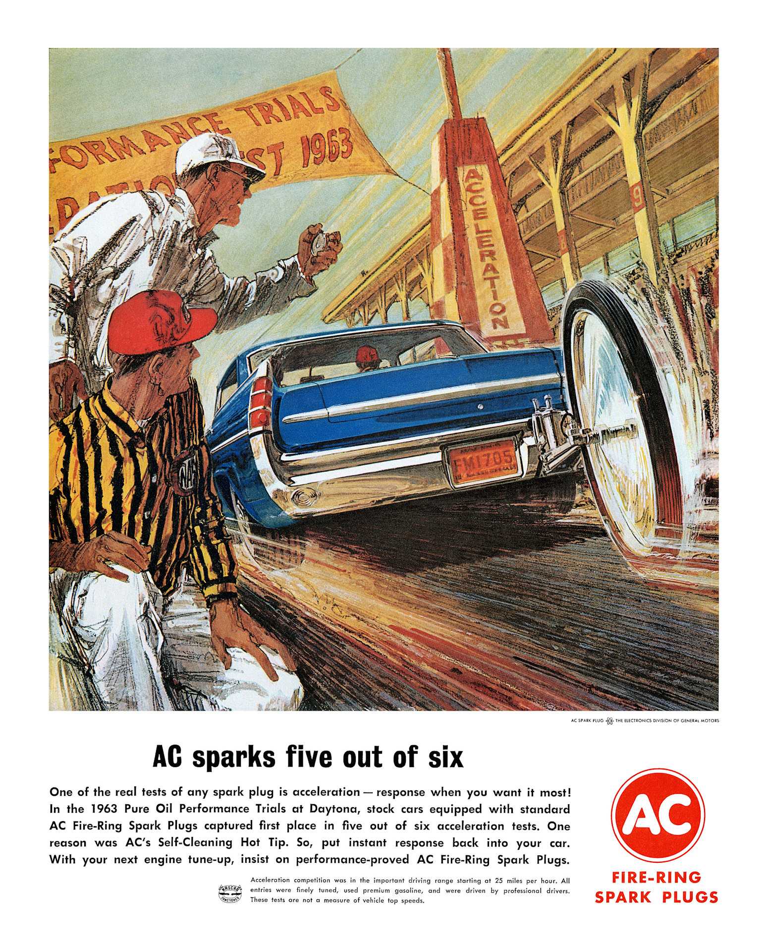 Vintage AC Spark Plugs ads from the 1950s and 1960s Vintage Ads